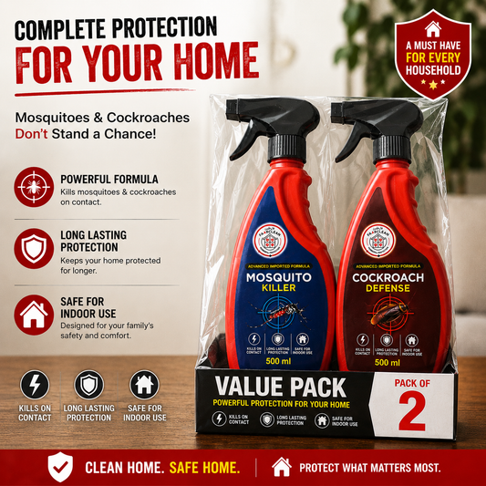 FaarClean Flying & Crawling Pest Defense Bundle (Mosquito Killer + Cockroach Defense)