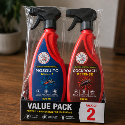 FaarClean Flying & Crawling Pest Defense Bundle (Mosquito Killer + Cockroach Defense)